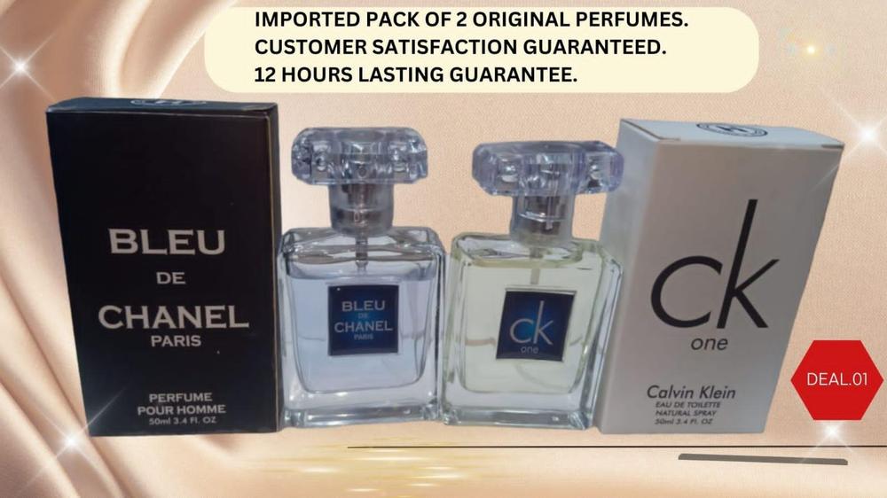 Pack of 2 Long Lasting Men's Perfumes | Premium Fragrance Duo