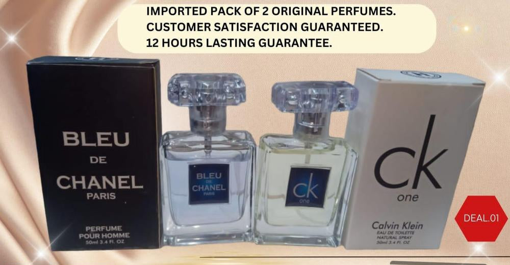 Pack of 2 Long Lasting Men's Perfumes | Premium Fragrance Duo