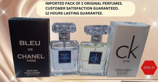 Pack of 2 Long Lasting Men's Perfumes | Premium Fragrance Duo
