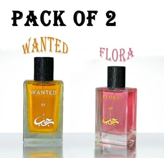 2 Pcs Long Lasting Floral Citrus Spicy Perfume for Men 50*50=100ml